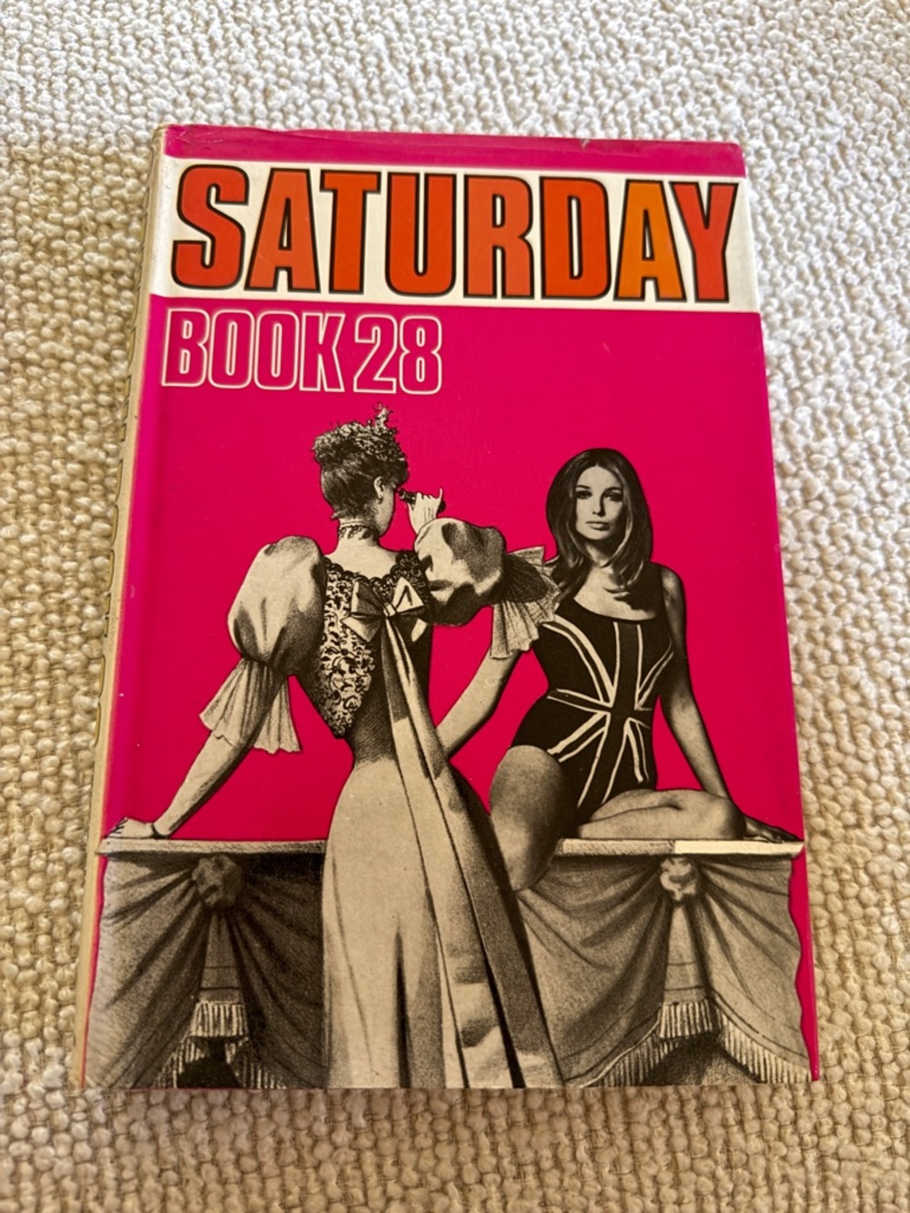 Rare UK British Saturday Book 28 coffee table book hardcover 1968 Illustration